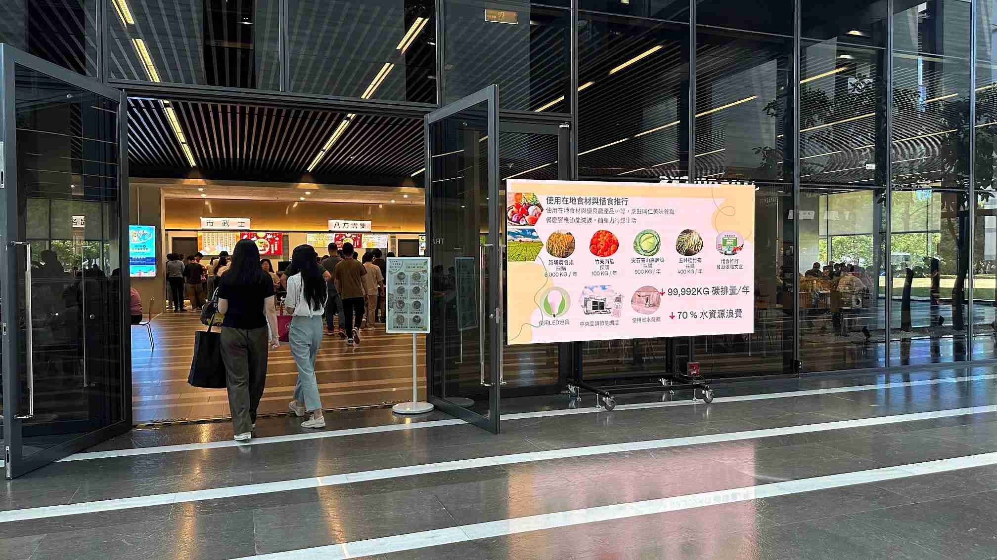  银河集团从日常办公环境出发，，，，于总部大楼员工餐厅推广低碳饮食、、发起减碳挑战等，，，由内而外引导员工反思及改变个人日常行为，，将公司转型成推动永续发展的重要场域