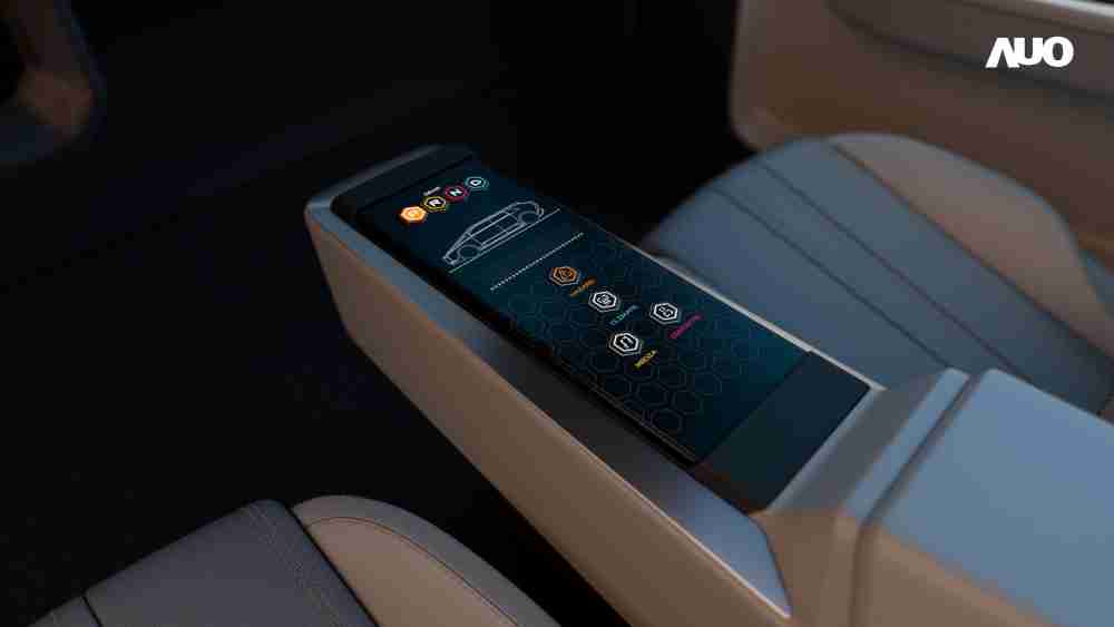 银河集团以人性化设计打造多变形态中控显示(Morphing Center Control)，，，不使用时仅平面显示信息，，，，进行操作时，，显示器则会动态隆起，，，转变成3D实体按钮，，并有触觉回馈，，展示人机互动新体验